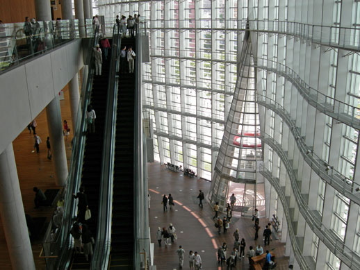 The second floor of the National Art Center, Tokyo