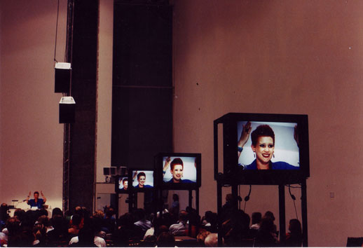 Clémentine presenting Metronome at documenta X, 100 Days, August 1997