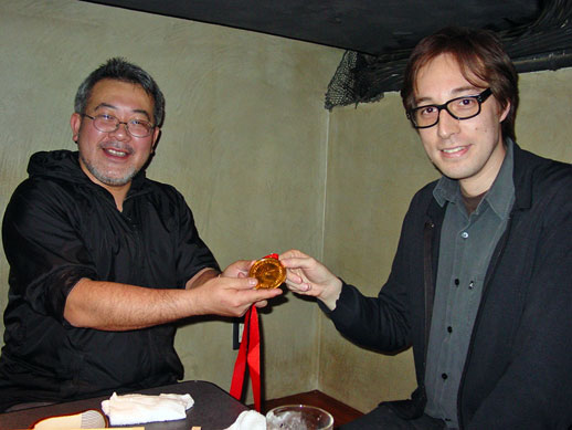 AIT curated Japan's participation in the Bangladesh Biennale 2006. Left: artist Hiroshi Fuji, who won the Top Prize. Right: Roger McDonald.