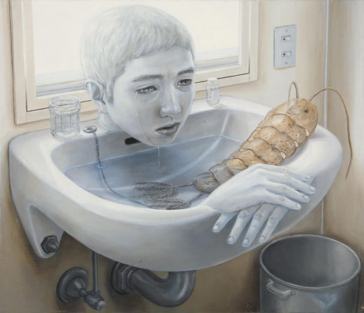 Tetsuya Ishida, 'Taieki' ('Bodily Fluid') 2004, 
46 x 53cm, Acrylic on canvas
