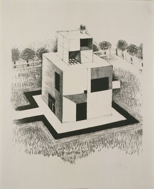 Johannes Itten, 'House of the White Man - Architectural Study' (1921) 