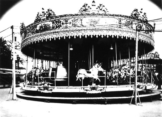 Jean-Eugène Atget, 'Merry-go-round' (1923)