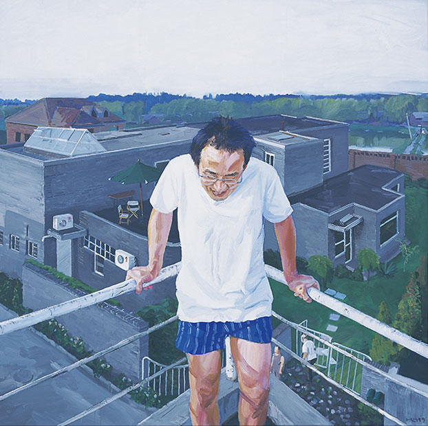 Liu Xiaodong, 'Maintaining' (1999) Oil on canvas