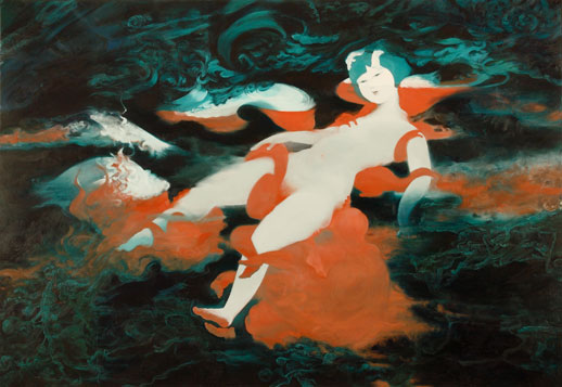 Akino Kondoh, 'Flesh' (2008) Oil on canvas, 112 x 162cm