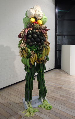 One of Fabrice Hyber's vegetable effigies
