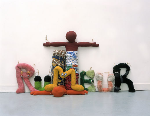 Annette Messager, 'Rumor' (2000-2004)
100 x 235 x 43cm; Fabric, stuffed toys, string 