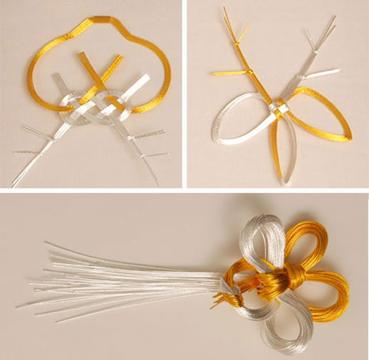 Japanese art of decorative knot-tying helping to create ties - The