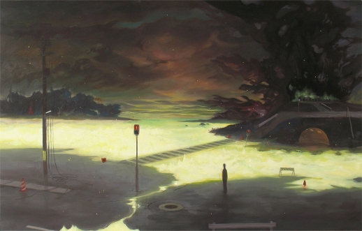 Hiroshi Yoshida, 'Enrai (Faraway Thunder)' (2009)
Oil and acrylic on panel, 70.8x111cm