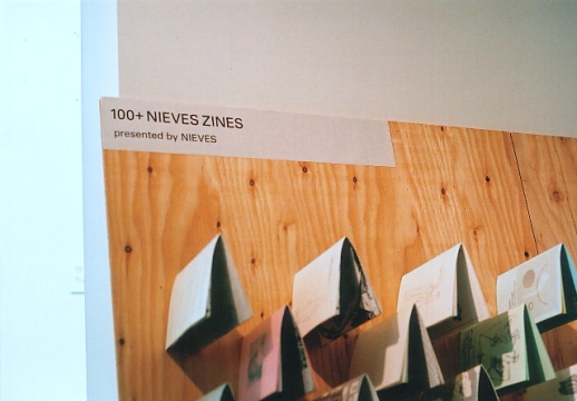 Part of the 100+ Nieves Zines exhibit at Zine's Mate, held in July 2009.