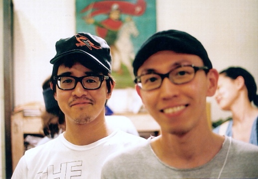 Two of Tokyo's best illustrators: Noritake (left) and Himaa (right and blurry). Both have publications released through Nieves and Utrecht.
