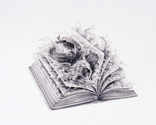 Tomoko Konoike, 'Book Burning – World of Wonder' (2007)
Acrylic, pencil, colour pencil on paper. 41.8 x 50.9cm
