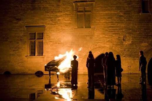 Romeo Castellucci's 'Inferno', as performed at Honor's Court at the Pope’s Palace in Avignon.