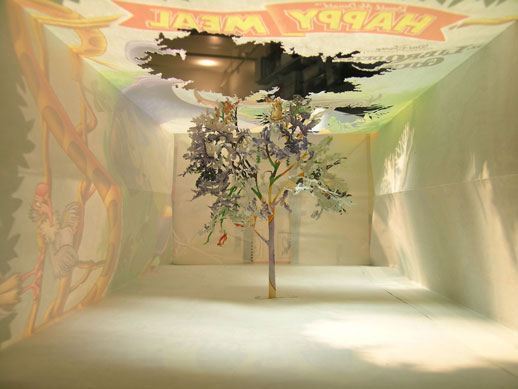 Teruya Yuken, 'Notice-Forest' (2005) Paper bag, glue. 18 x 8 x 28 cm