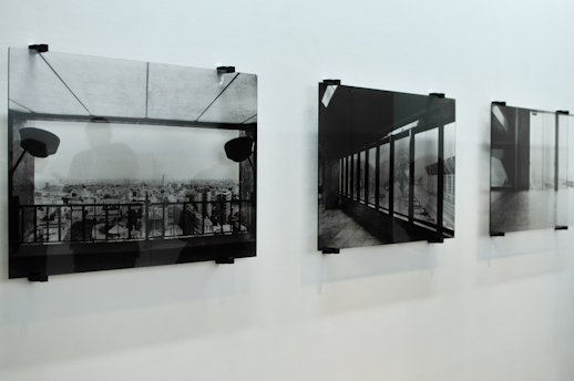 Photographs printed on plexiglas: 'untitled' by Aglaia Konrad.