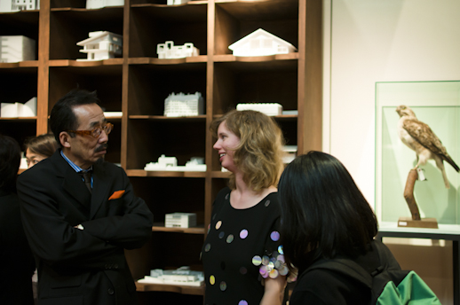 Kate Rohde talks with Yoshiaki Nishino, director of The University Museum.