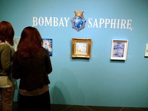 Bombay Sapphire sponsored two spaces, the first being this mini 'Imagination in a bottle' gallery connecting two of the main corridors.