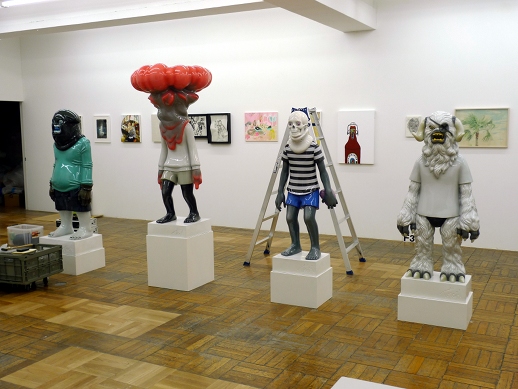 If you did you were confronted by a gang of Takahiro Komuro sculptures.
