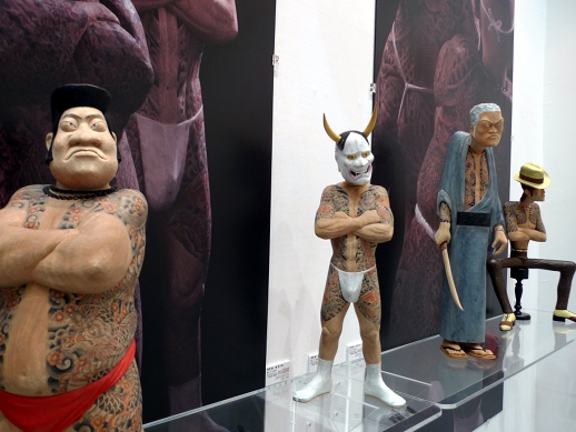 Nagoya's Gallery APA delivered some startlingly detailed wooden sculptures by Takeshi Haguri.