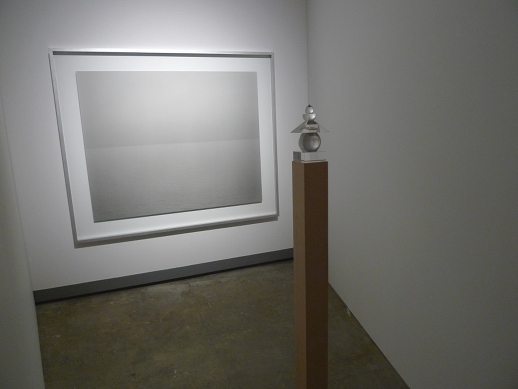 Hiroshi Sugimoto's 'Five Elements' (2011) is in a little cubbyhole, sandwiched rather serenely between two other small spaces.