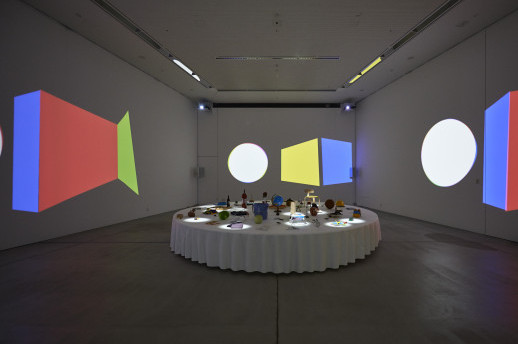 Cornelius and tha ltd. 'Room of Objects, Sounds and Movies'. Installation view. Courtesy 21_21 Design Sight.