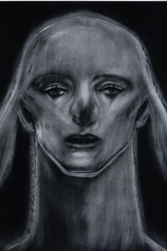 Katsura Funakoshi, 'The Sphinx Watching an Aurora'(2013) Mezzotint.
