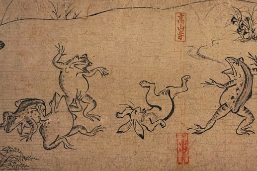 'Handscroll of Frolicking Animals' (detail) 12-13th century