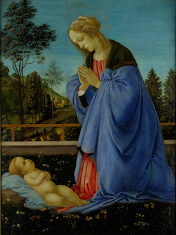 Filippino Lippi, 'Adoration of the Child' (ca. 1478)