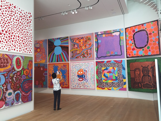 The 3rd floor of the Yayoi Kusama Museum, 'Creation is a Solitary Pursuit, Love is What Brings You Closer to Art' Exhibition