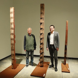 Hiroshi Sugimoto (L) and Tomoyuki Sakakida (R) at Archi-Depot Museum