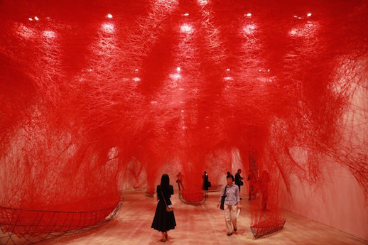 Shiota Chiharu: The Soul Trembles at Mori Art Museum