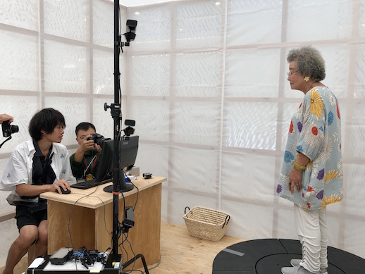 Gregor Schneider's 'Duo Dome
Dying and the Extension of Life' invites elderly residents to be photographed and have their image transformed into a 3D avatar reappearing at the final station of 'End of the Museum—12 Stations'
