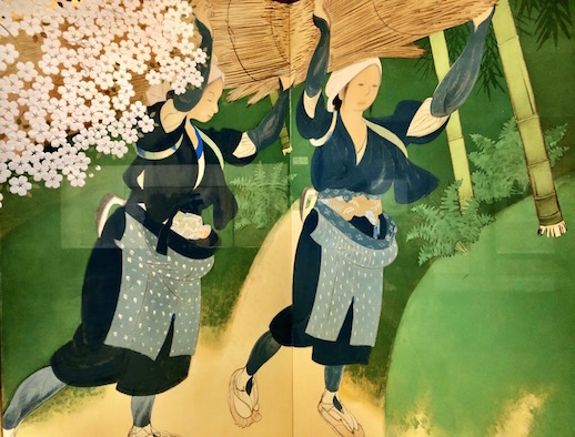 Bakusen Tsuchida, 'Oharame Women Peddlers' (Partial) (1915), Yamatane Museum of Art