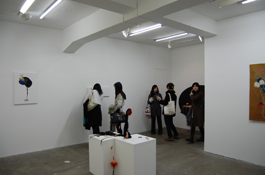 Here there is also a group show on display. This new space is larger than their previous one.