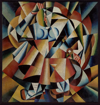 カジミール・マレーヴィチ 《刈り入れ人》 1912-13年　油彩、キャンヴァス