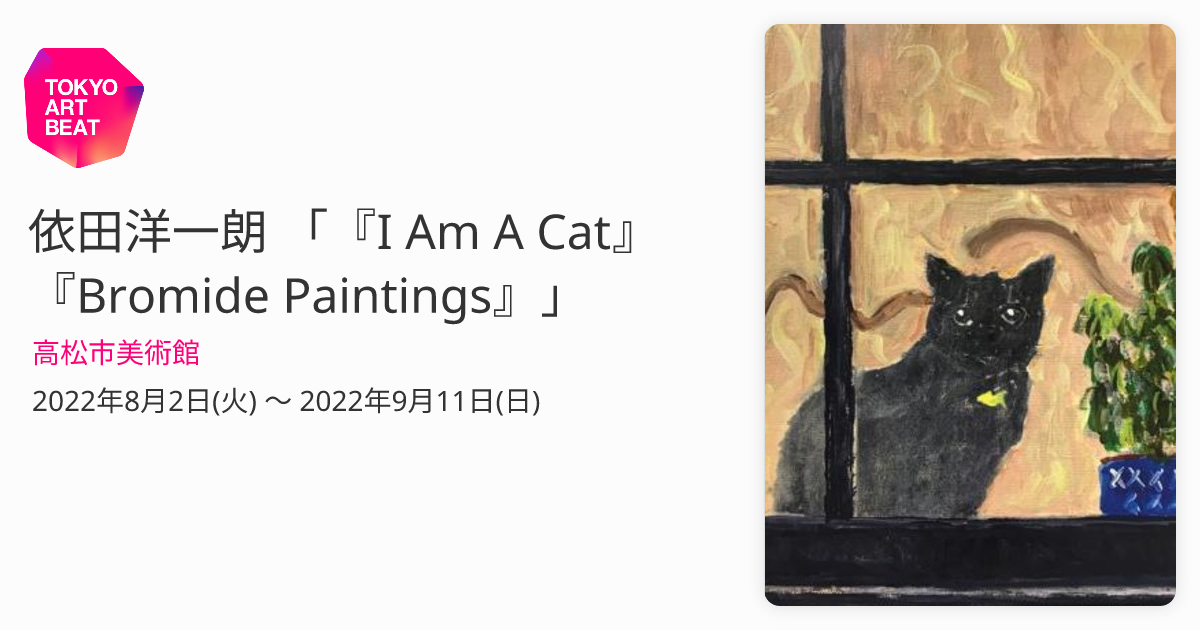 依田洋一朗 「『I Am A Cat』『Bromide Paintings』」 （高松市美術館