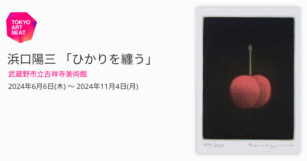 浜口陽三 「ひかりを纏う」 （武蔵野市立吉祥寺美術館） ｜Tokyo Art Beat