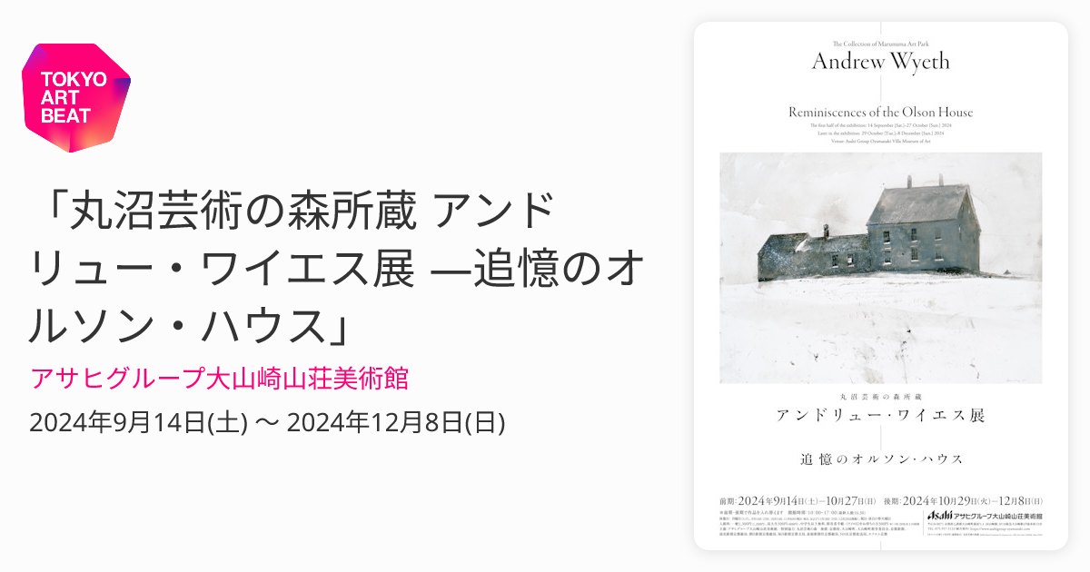 アンドリュー・ワイエス 北欧展カタログ Marunuma Art Park アンドリュー・ワイエス 北欧展カタログ Marunuma Art Park - メルカリ