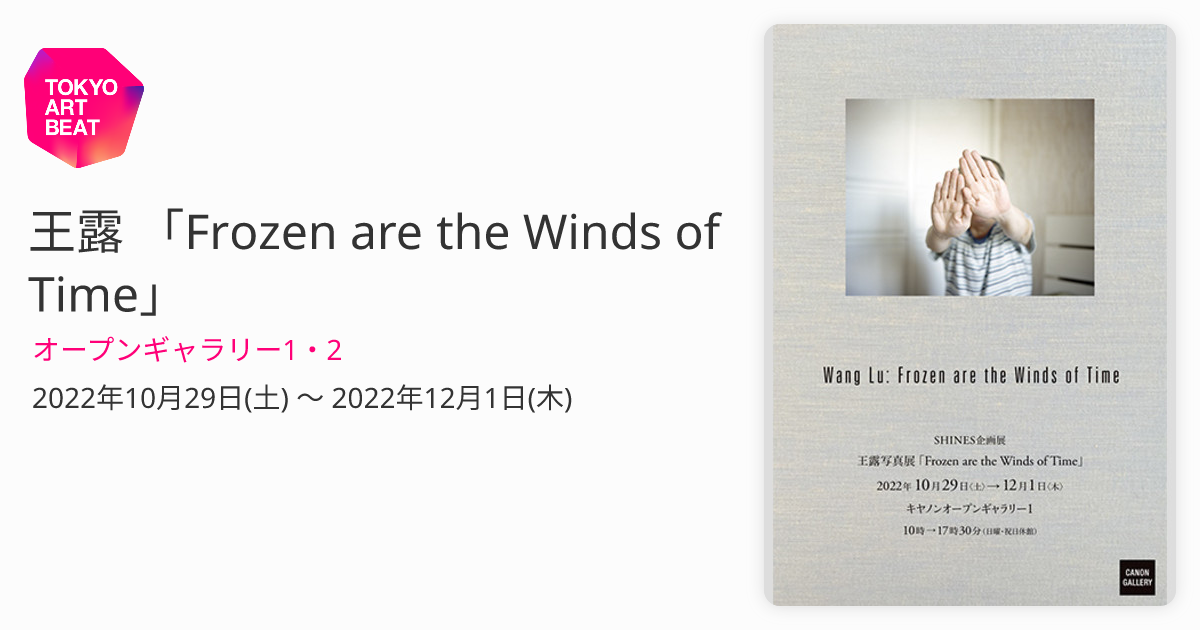 王露 「Frozen are the Winds of Time」 （オープンギャラリー1・2