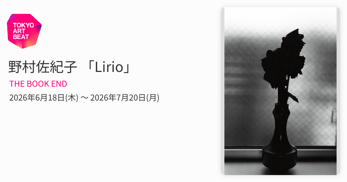 野村佐紀子 「Lirio」 （THE BOOK END） ｜Tokyo Art Beat