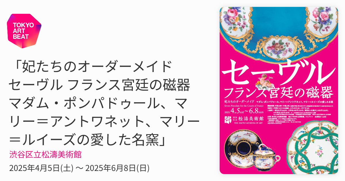 妃たちのオーダーメイド セーヴル フランス宮廷の磁器 マダム