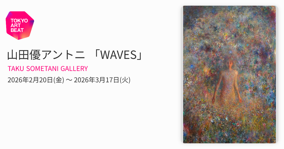 山田優アントニ 「WAVES」 （TAKU SOMETANI GALLERY） ｜Tokyo Art Beat