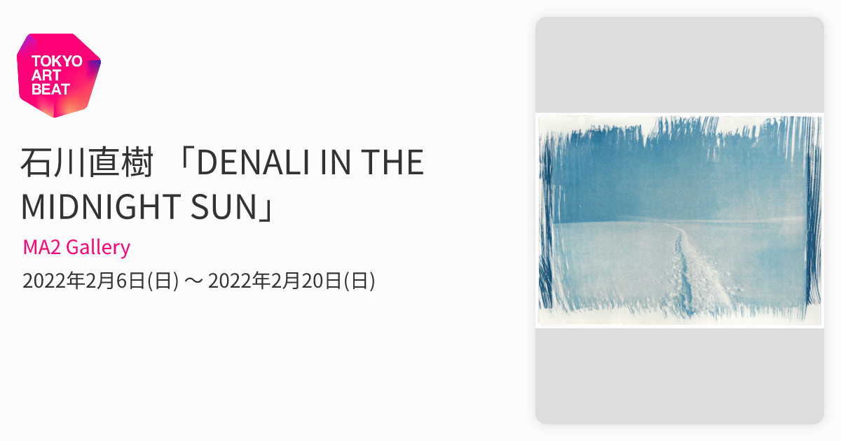 石川直樹 「DENALI IN THE MIDNIGHT SUN」 （MA2 Gallery） ｜Tokyo