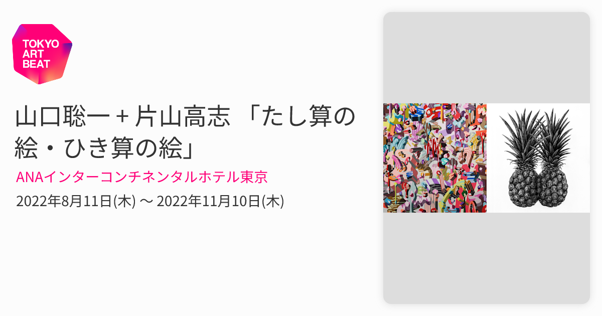 山口聡一 + 片山高志 「たし算の絵・ひき算の絵」 （ANAインター