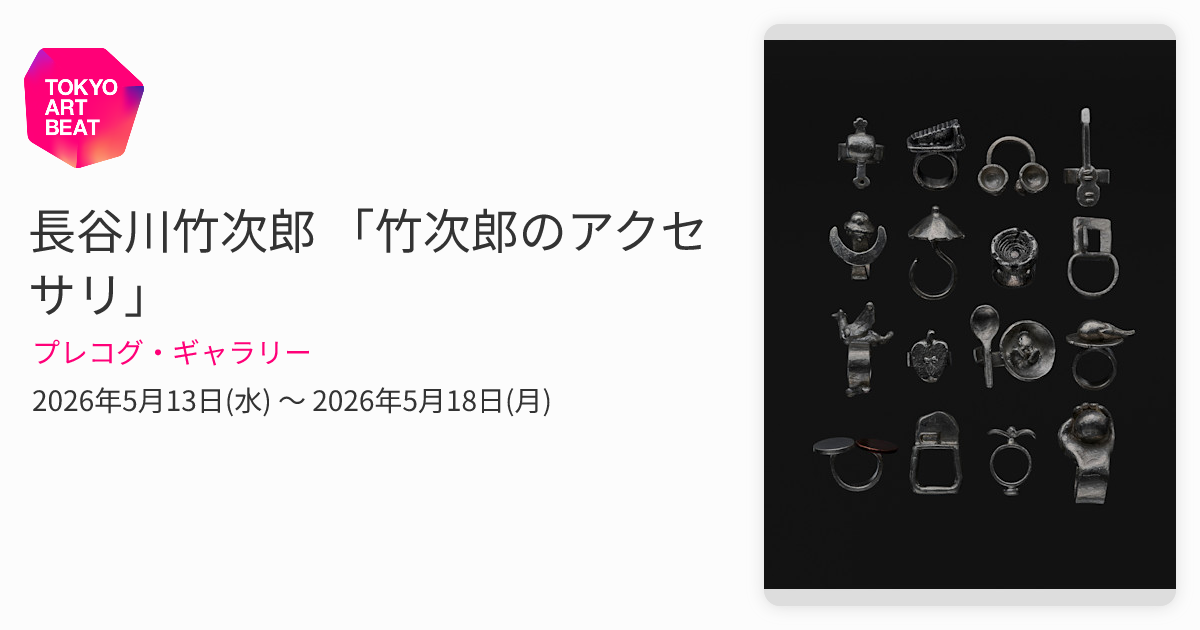 長谷川竹次郎 「竹次郎のアクセサリ」 （プレコグ・ギャラリー