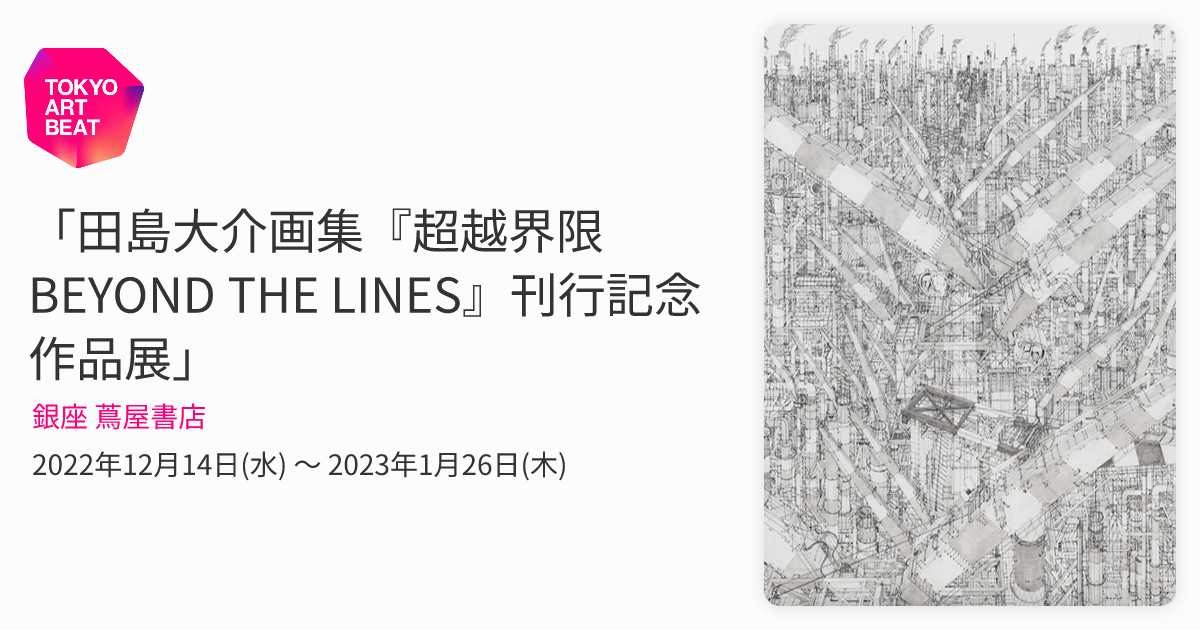 田島大介画集『超越界限 BEYOND THE LINES』刊行記念作品展」 （銀座
