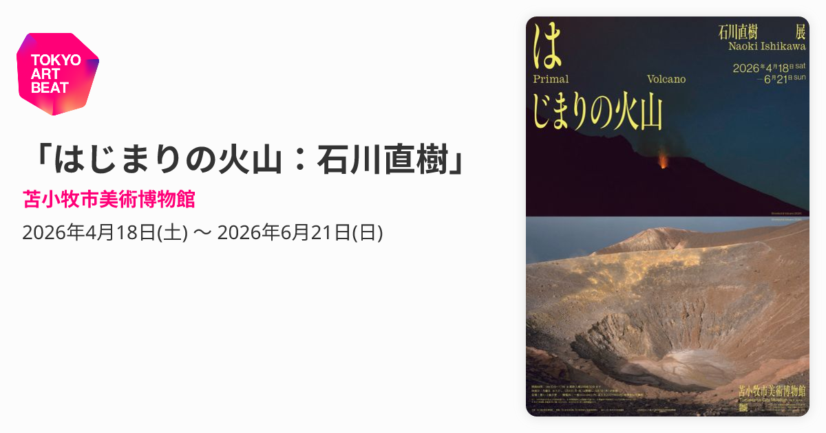 はじまりの火山：石川直樹」 （苫小牧市美術博物館） ｜Tokyo Art Beat