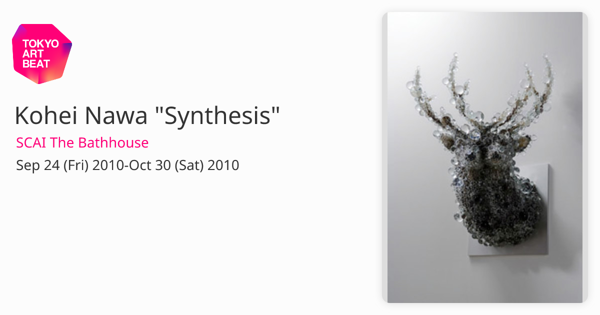KOHEI NAWA Synthesis ドローイングあり PHOTOS｜KOHEI NAWA - SYNTHESIS