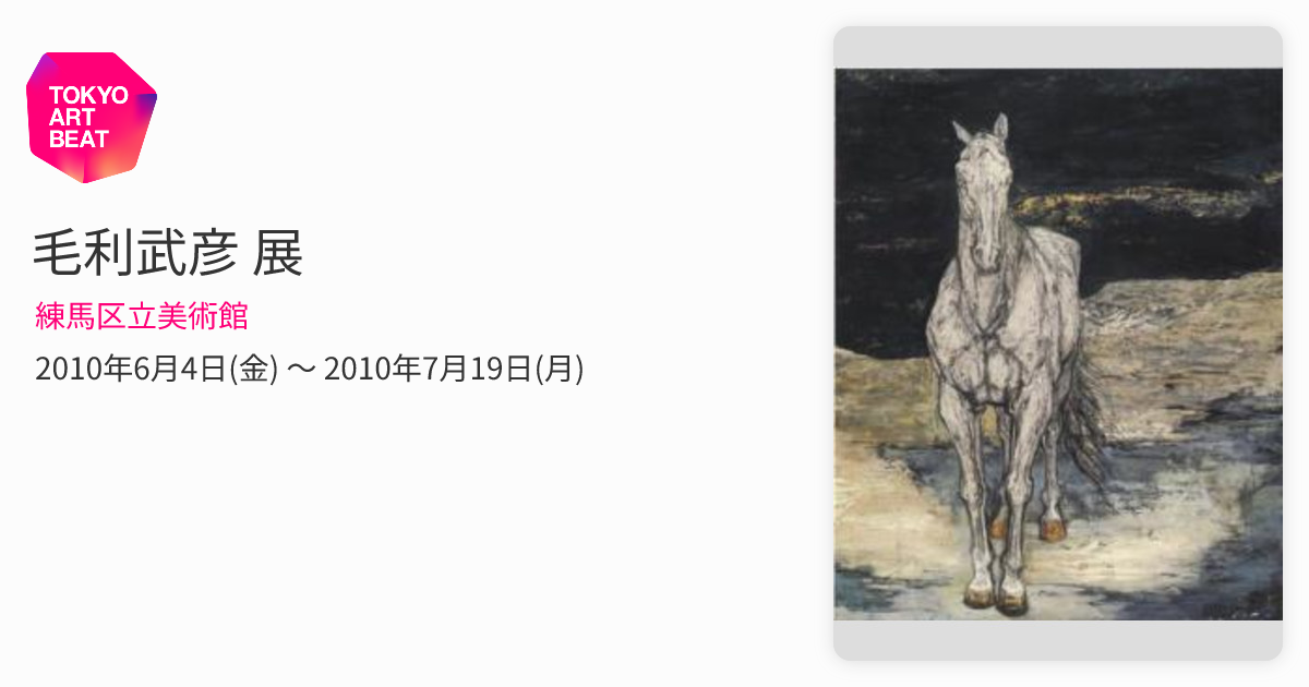 毛利武彦 展 （練馬区立美術館） ｜Tokyo Art Beat