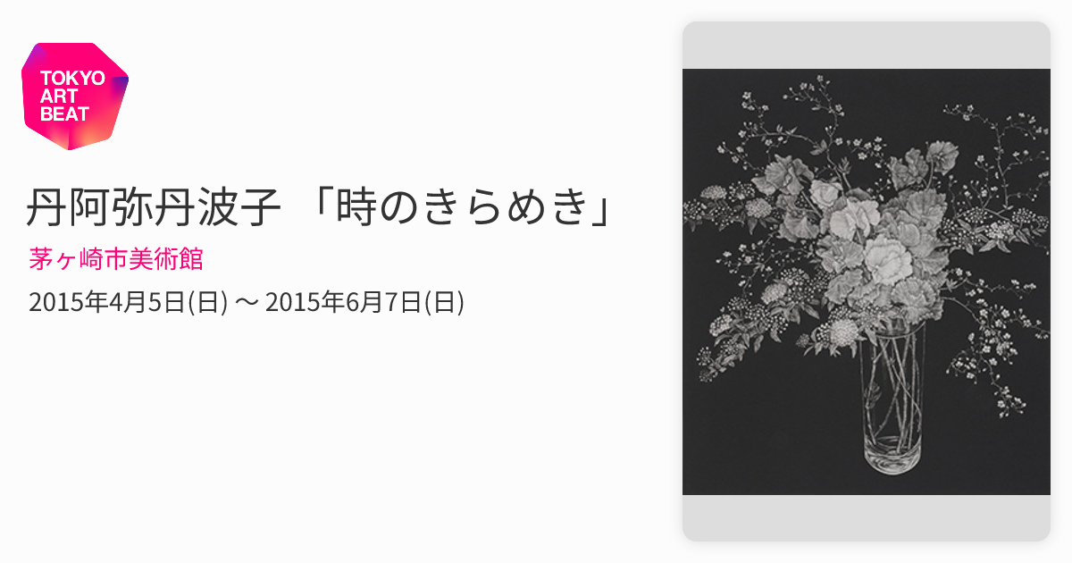 丹阿弥丹波子 「時のきらめき」 （茅ヶ崎市美術館） ｜Tokyo Art Beat