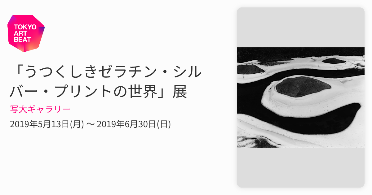 うつくしきゼラチン・シルバー・プリントの世界」展 （写大ギャラリー